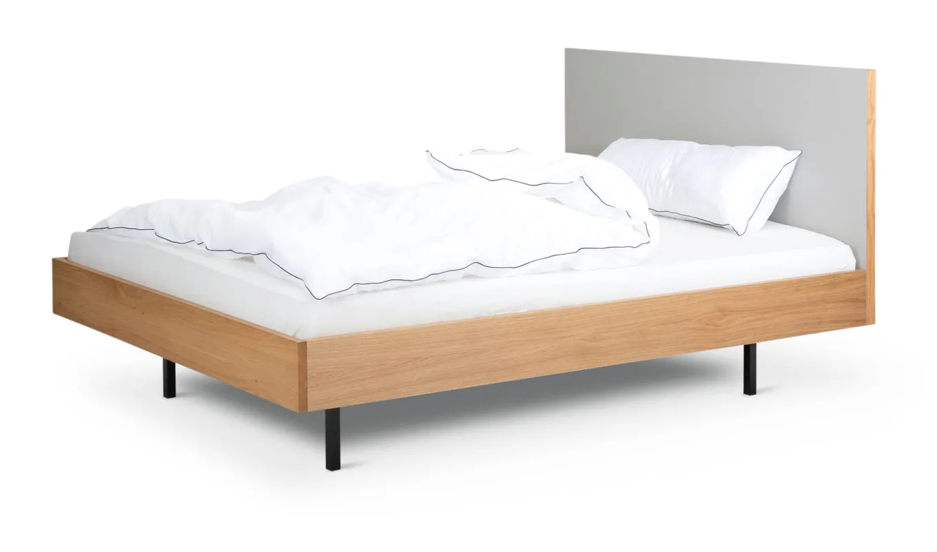 Bett Unidorm Grau