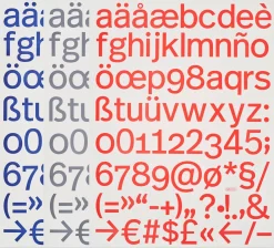Geschenkpapier p98a Typo Real