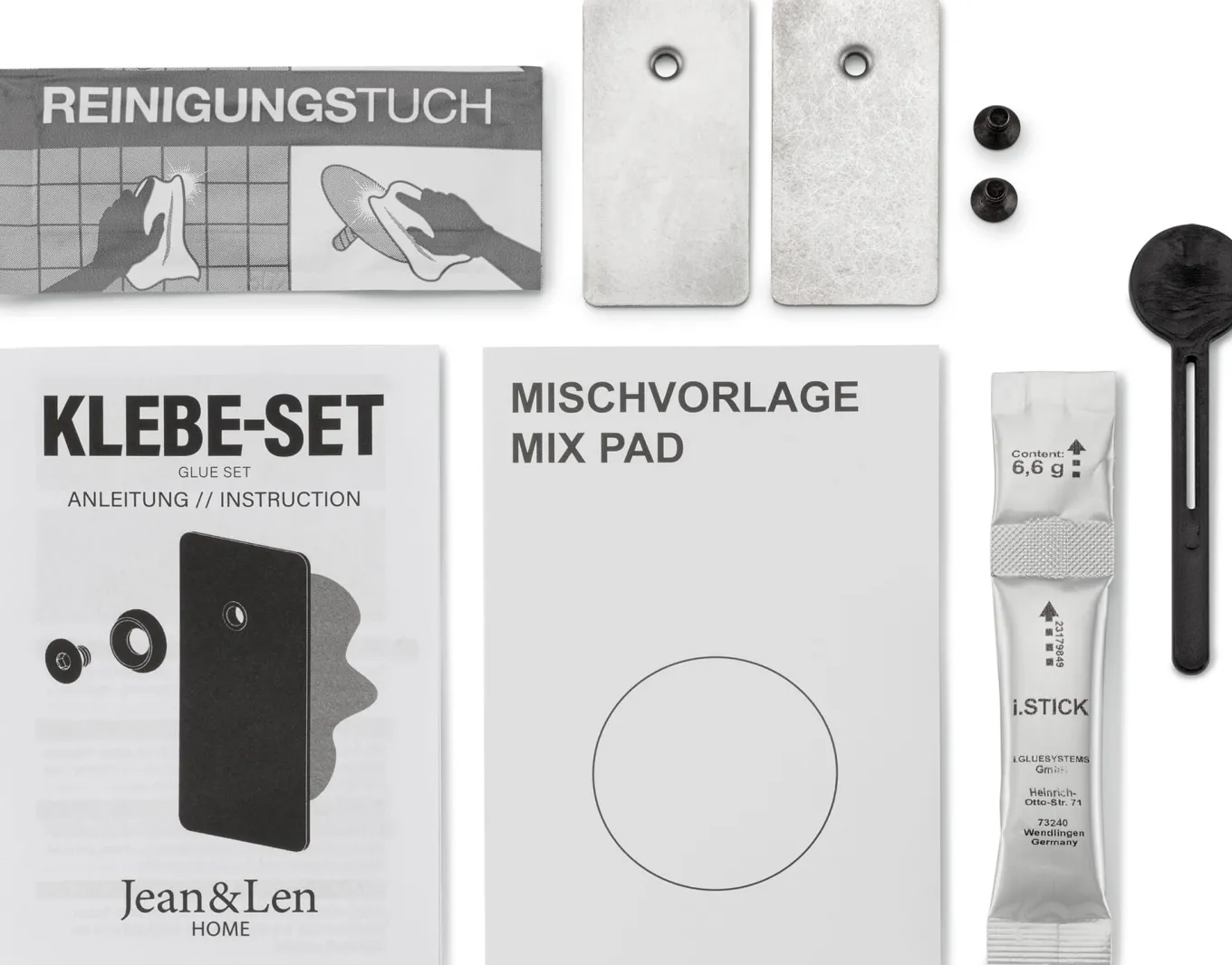 Klebe-Set zu Bad-Serie Len