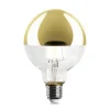 LED-Kopfspiegellampe Globe, Messing