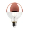 LED-Kopfspiegellampe Globe, Kupfer
