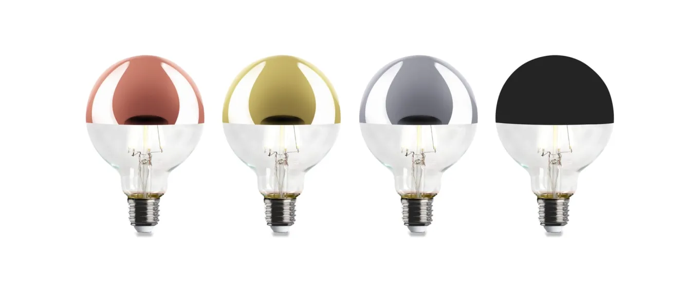 LED-Kopfspiegellampe Globe, Messing