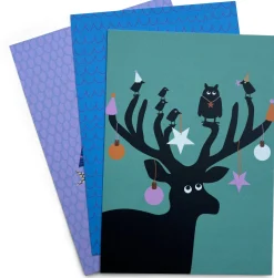 Postkarten-Set Tierische Weihnachten