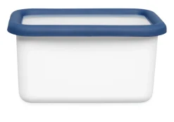Vorratsbehälter Emaille Blauweiss
