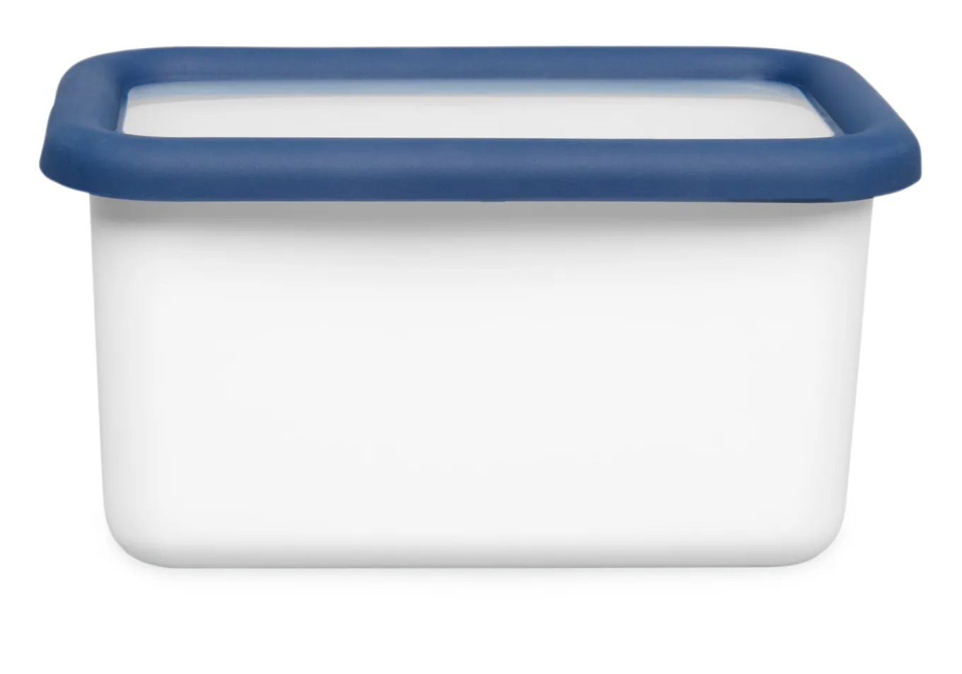 Vorratsbehälter Emaille Blauweiss