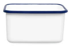 Vorratsbehälter Emaille Blauweiss